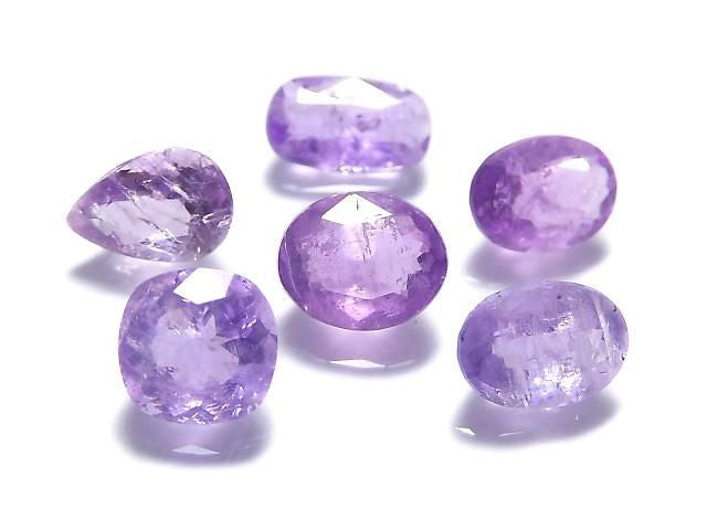[Video][One of a kind] Hackmanite Loose Stone Faceted 6pcs Set NO.16