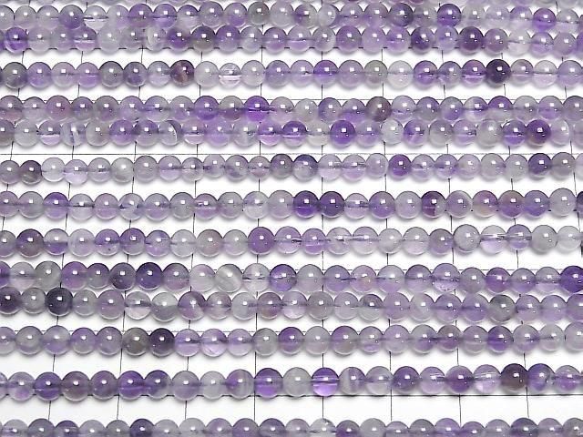 [Video] Mixed Amethyst Round 4mm 1strand beads (approx. 15 inches/36 cm)