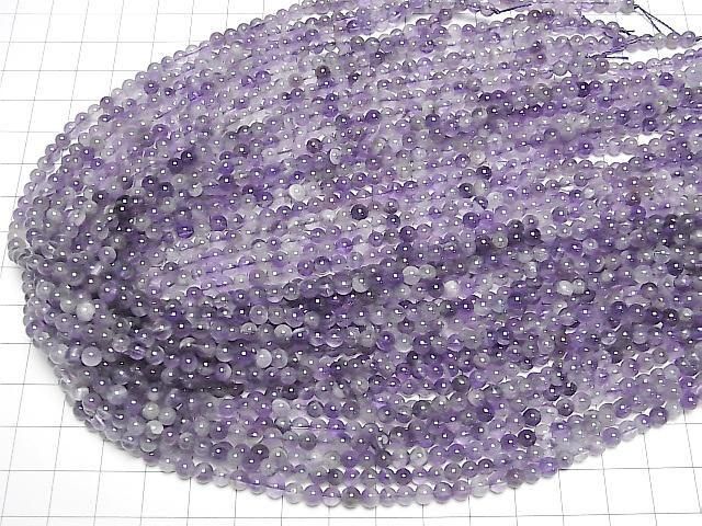 [Video] Mixed Amethyst Round 4mm 1strand beads (approx. 15 inches/36 cm)
