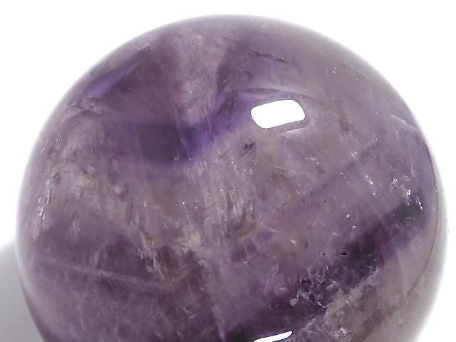 [Video][One of a kind] Striped Amethyst Sphere, Round 84mm 1pc NO.3