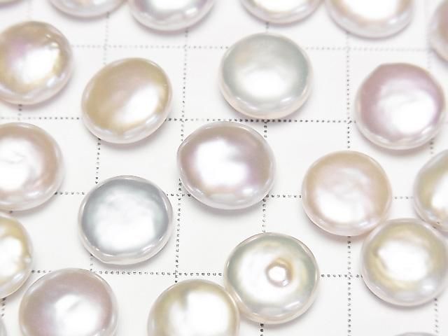 [Video] Fresh Water Pearl AA++ Loose Stone Coin 11-13mm White 3pcs