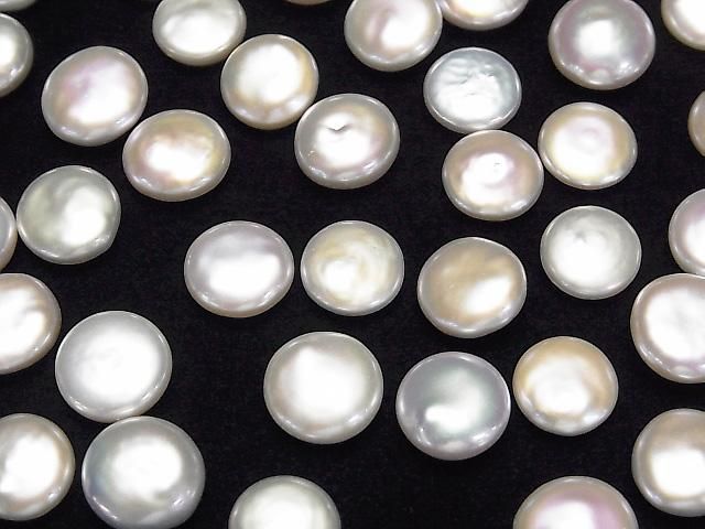 [Video] Fresh Water Pearl AA++ Loose Stone Coin 11-13mm White 3pcs