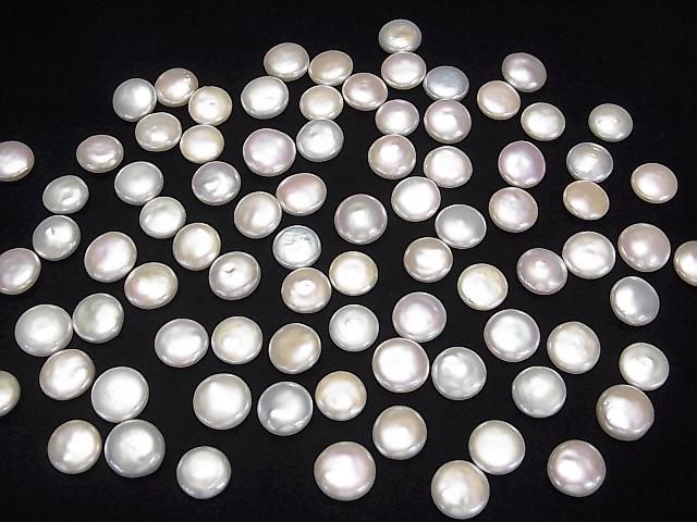 [Video] Fresh Water Pearl AA++ Loose Stone Coin 11-13mm White 3pcs