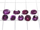 [Video][One of a kind] High Quality Grape Garnet Loose Stone Faceted 9pcs Set NO.5