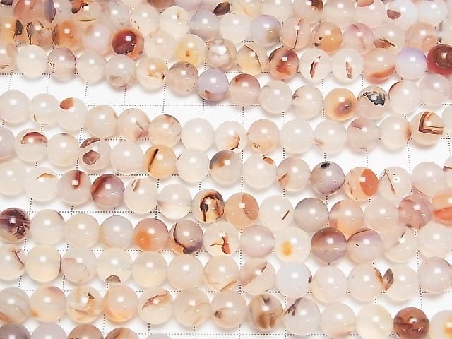 [Video] Montana Moss Agate AA++ Round 8mm Red Color 1strand beads (approx. 15 inch/37 cm)