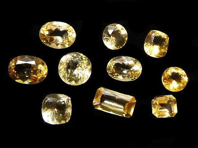 [Video][One of a kind] High Quality Chondrodite Loose Stone Faceted 10pcs Set NO.17