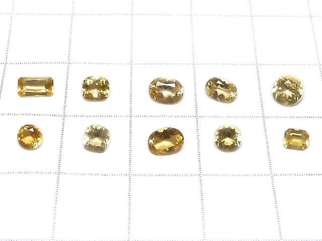 [Video][One of a kind] High Quality Chondrodite Loose Stone Faceted 10pcs Set NO.17