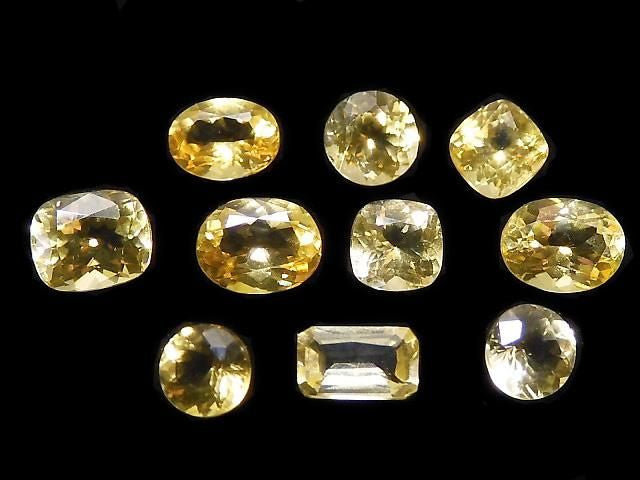 [Video][One of a kind] High Quality Chondrodite Loose Stone Faceted 10pcs Set NO.18