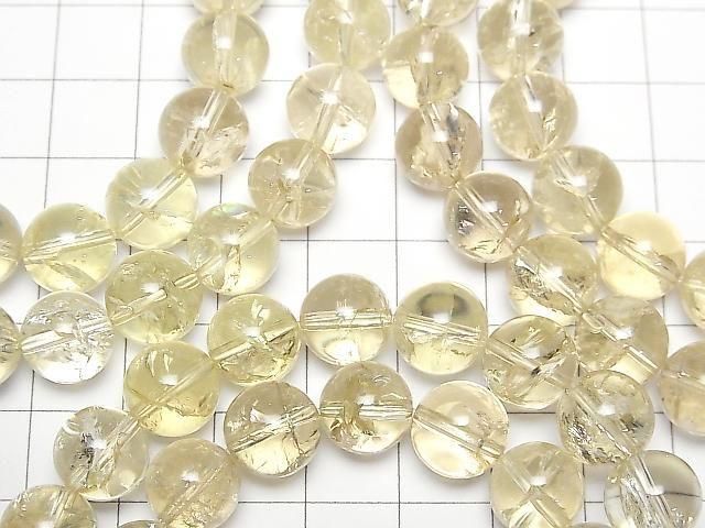 [Video] Lemon Iris Quartz AA++ Round 10mm Bracelet