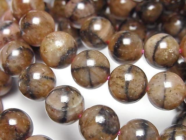 [Video] Chiastolite Round 10mm Bracelet