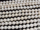 [Video] Fresh Water Pearl AAA- Semi Round - Potato 9-11mm White 1strand beads (approx. 15inch/37cm)