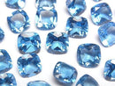 [Video] High Quality Swiss Blue Topaz AAA Loose Stone Square Faceted 8x8mm 1pc