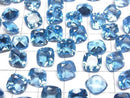 [Video] High Quality Swiss Blue Topaz AAA Loose Stone Square Faceted 8x8mm 1pc