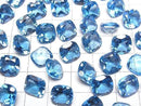 [Video] High Quality Swiss Blue Topaz AAA Loose Stone Square Faceted 10x10mm 1pc