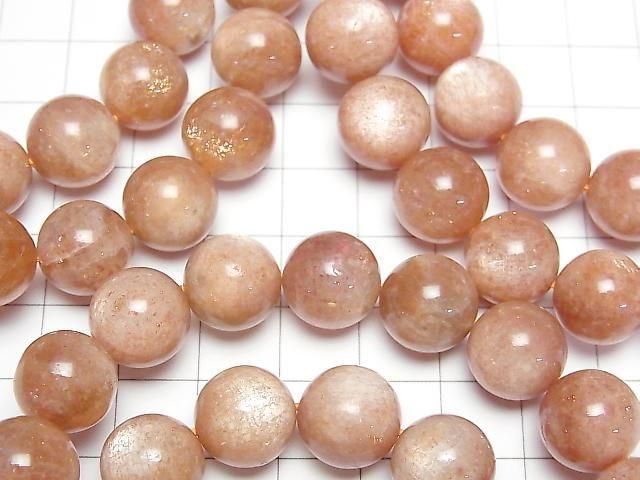 [Video] Sunstone AA++ Round 12mm Bracelet