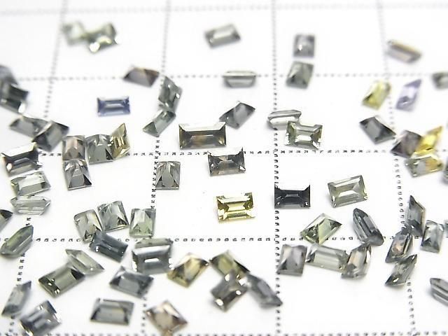 [Video] High Quality Green Sapphire AAA Loose Stone Rectangle Faceted 3x2mm 3pcs