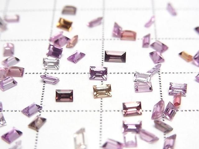 [Video] High Quality Purple Sapphire AAA Loose Stone Rectangle Faceted 3x2mm 3pcs