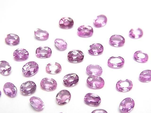 [Video] High Quality Pink Sapphire AAA Loose Stone Oval Faceted 4x3mm 1pc