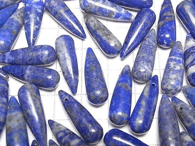 [Video] Lapislazuli AA Drop (Smooth) 25x8mm 2pcs