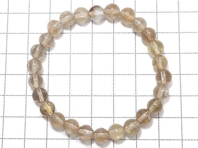 [Video][One of a kind] High Quality Champagne Topaz AAA- Round 7mm Bracelet NO.17