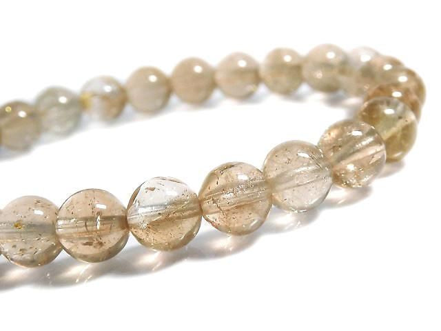 [Video][One of a kind] High Quality Champagne Topaz AAA- Round 7mm Bracelet NO.18