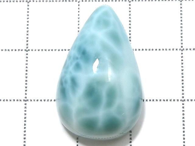 [Video][One of a kind] Larimar Pectolite AAA Cabochon 1pc NO.646
