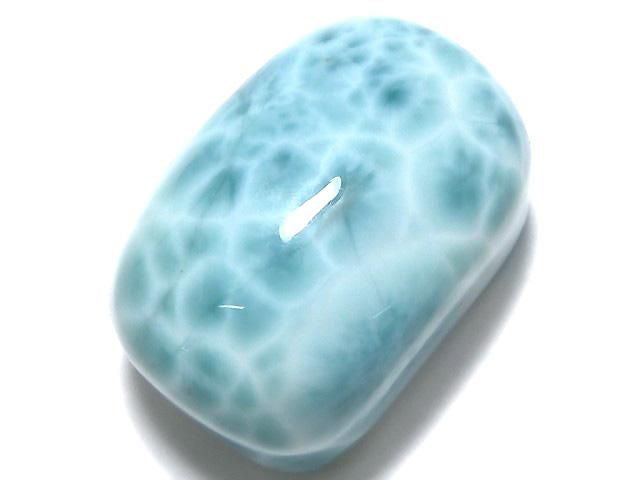 [Video][One of a kind] Larimar Pectolite AAA Cabochon 1pc NO.649