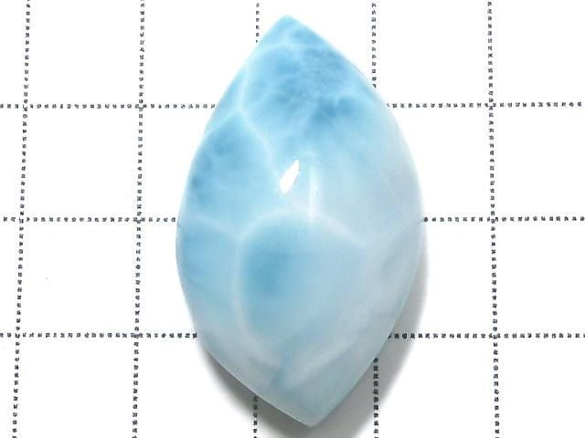 [Video][One of a kind] Larimar Pectolite AAA Cabochon 1pc NO.650