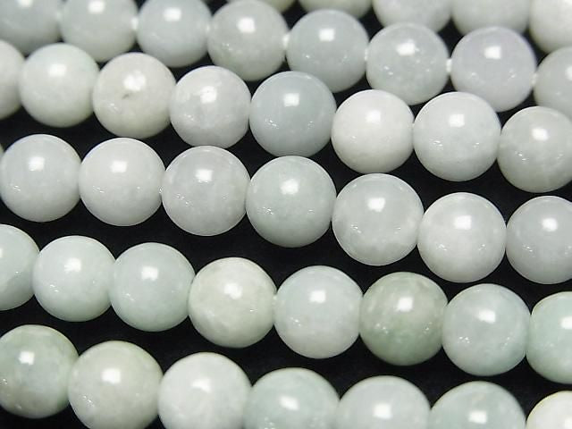 [Video] Burmese Jadeite AA++ Round 6mm half or 1strand beads (approx. 15 inches/38 cm)