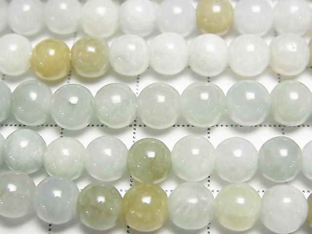 [Video] Burmese Jadeite AA++ Round 6mm half or 1strand beads (approx. 15 inches/38 cm)
