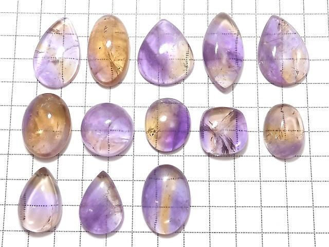 [Video][One of a kind] High Quality Ametrine AAA- Cabochon 13pcs Set NO.36