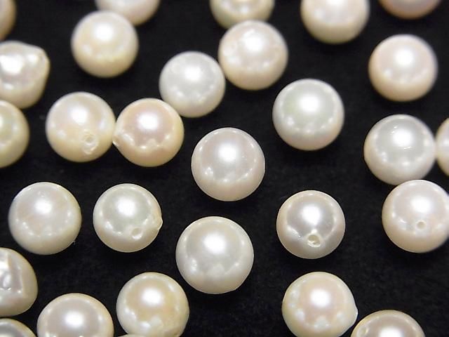 [Video] Japanese Akoya Pearls AA++ Round 5-5.5mm White [Drilled Hole] 5pcs