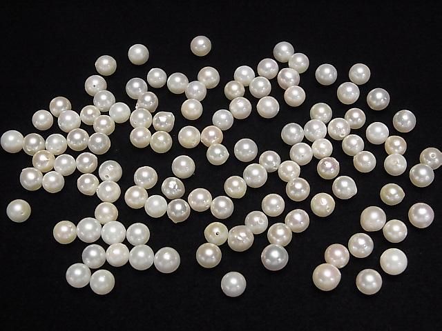 [Video] Japanese Akoya Pearls AA++ Round 5-5.5mm White [Drilled Hole] 5pcs