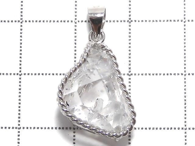 [Video][One of a kind] NY Herkimer Diamond Pendant Silver925 NO.22