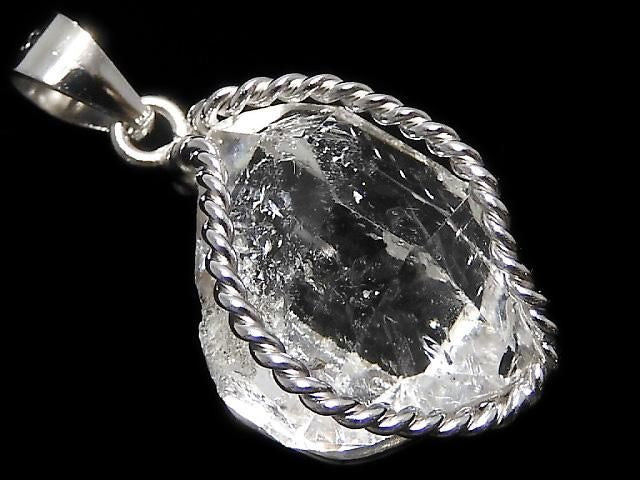 [Video][One of a kind] NY Herkimer Diamond Pendant Silver925 NO.23