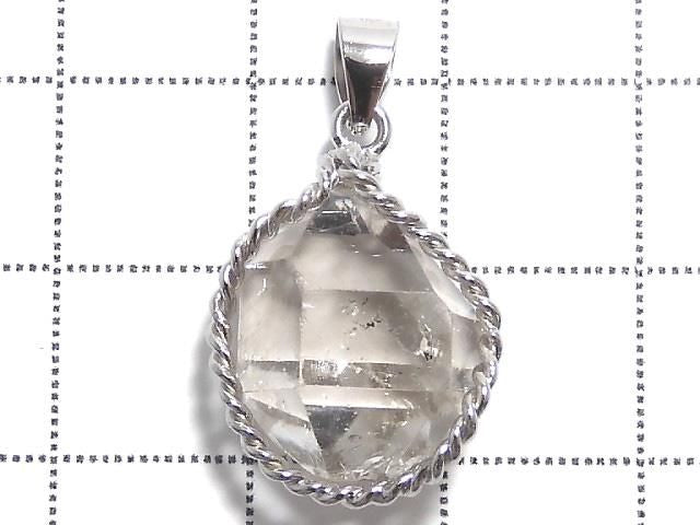 [Video][One of a kind] NY Herkimer Diamond Pendant Silver925 NO.28