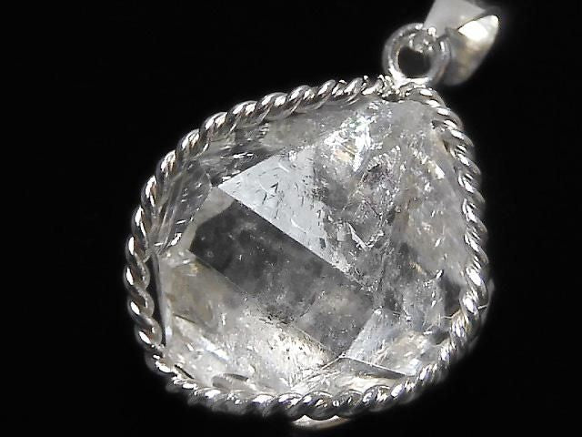 [Video][One of a kind] NY Herkimer Diamond Pendant Silver925 NO.31
