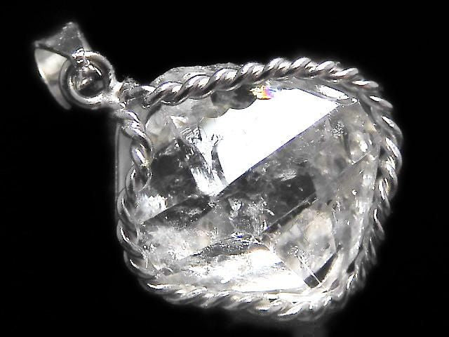 [Video][One of a kind] NY Herkimer Diamond Pendant Silver925 NO.33