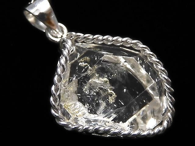 [Video][One of a kind] NY Herkimer Diamond Pendant Silver925 NO.36