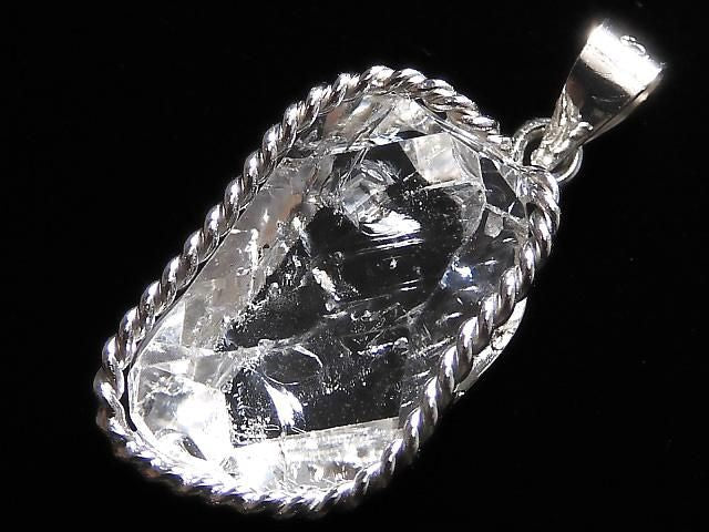 [Video][One of a kind] NY Herkimer Diamond Pendant Silver925 NO.37