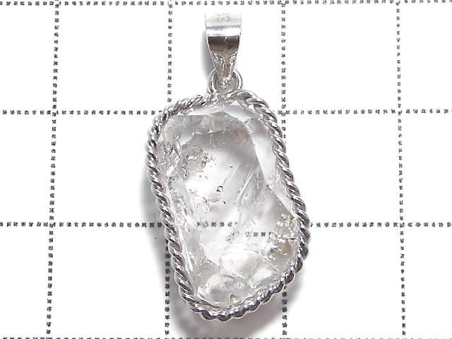 [Video][One of a kind] NY Herkimer Diamond Pendant Silver925 NO.37
