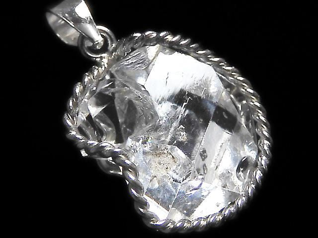 [Video][One of a kind] NY Herkimer Diamond Pendant Silver925 NO.38