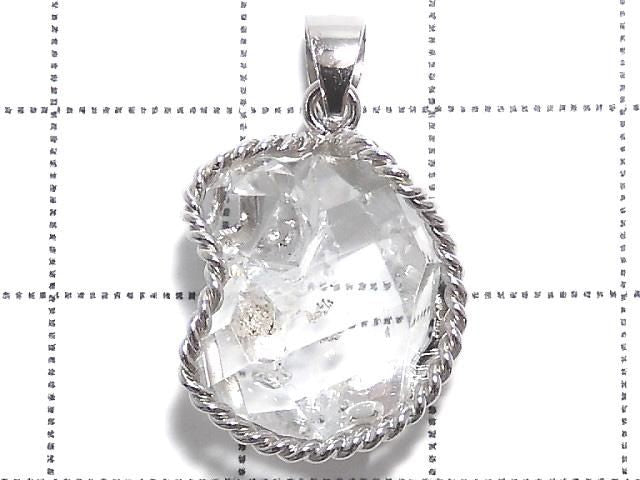 [Video][One of a kind] NY Herkimer Diamond Pendant Silver925 NO.38