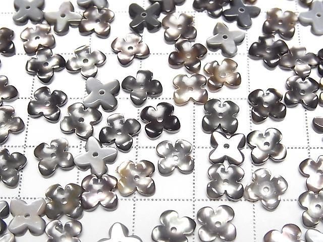 [Video] High Quality Black Shell (Black-lip Oyster) AAA Flower (4pcs) 8mm Center Hole 4pcs
