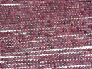 [Video] High Quality! Pink Tourmaline AA+ Faceted Round 3mm 1strand beads (approx. 15 inches/37 cm)