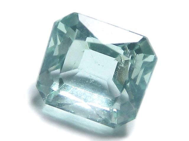 [Video][One of a kind] High Quality Blue-Green Fluorite Loose Stone Faceted 1pc NO.101