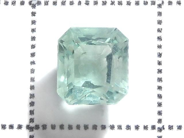 [Video][One of a kind] High Quality Blue-Green Fluorite Loose Stone Faceted 1pc NO.101