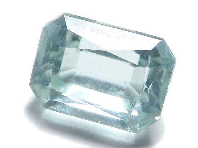 [Video][One of a kind] High Quality Blue-Green Fluorite Loose Stone Faceted 1pc NO.102