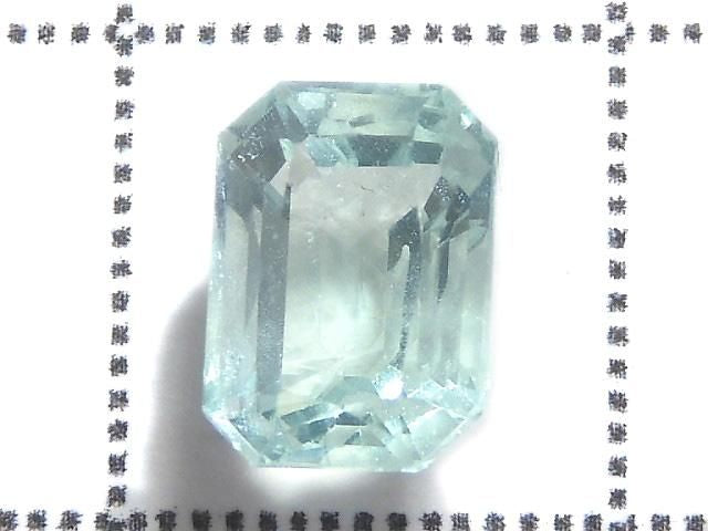 [Video][One of a kind] High Quality Blue-Green Fluorite Loose Stone Faceted 1pc NO.104