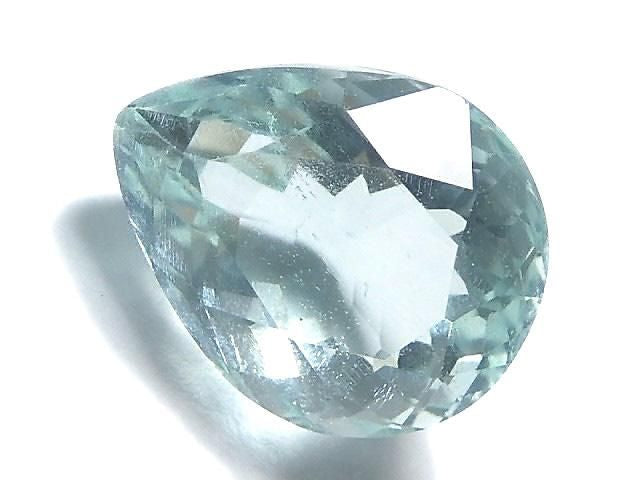 [Video][One of a kind] High Quality Blue-Green Fluorite Loose Stone Faceted 1pc NO.107